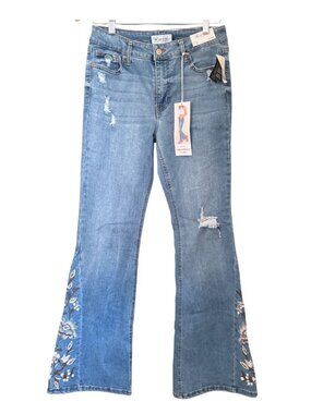 RE generation by Celebrity Pink Embroidered Flare Jeans Mid-Rise NWT Size 9/29